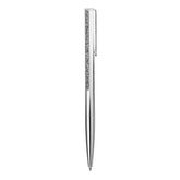 Crystal Shimmer ballpoint pen, Silver tone, Chrome plated